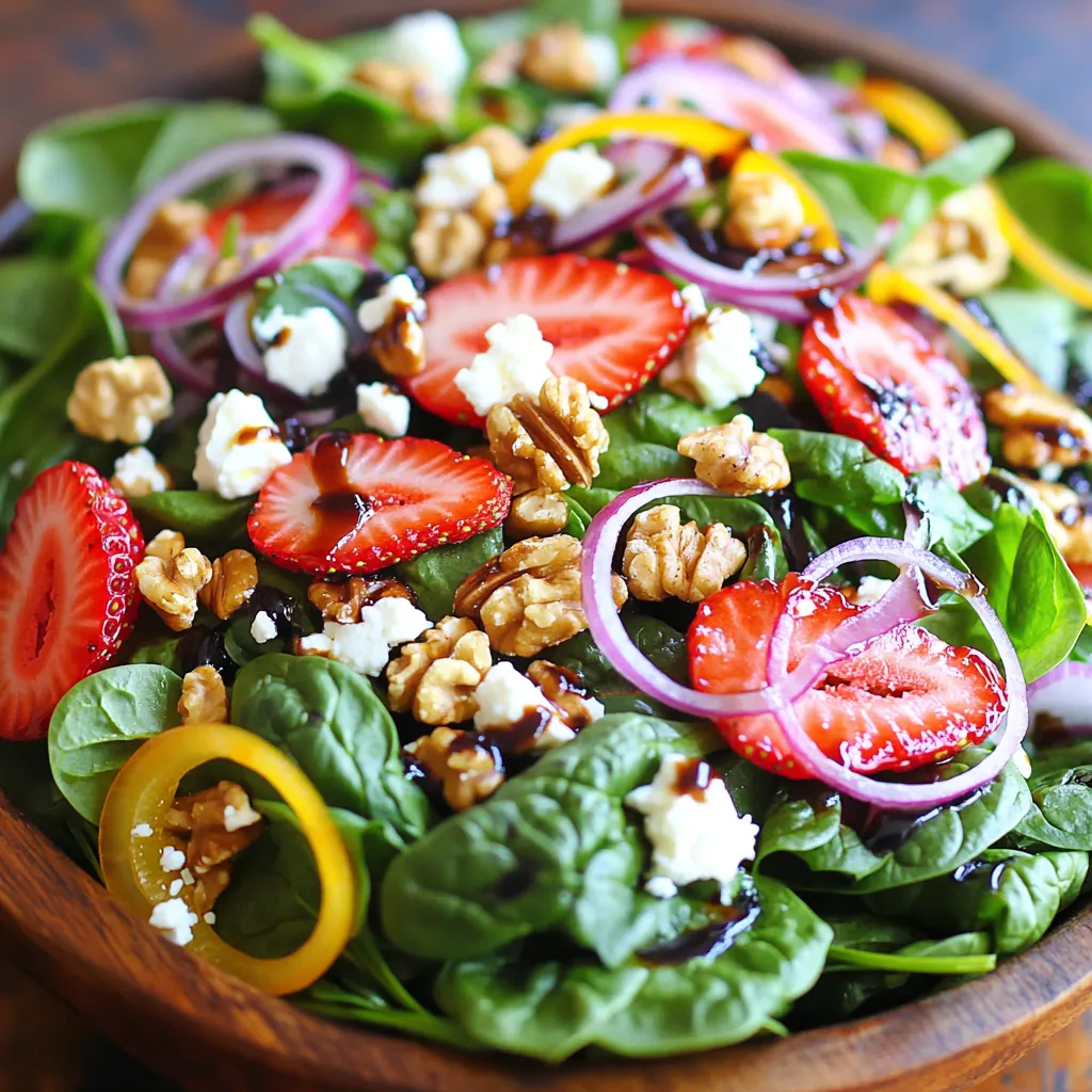 Strawberry Spinach Salad Fresh and Flavorful Option
