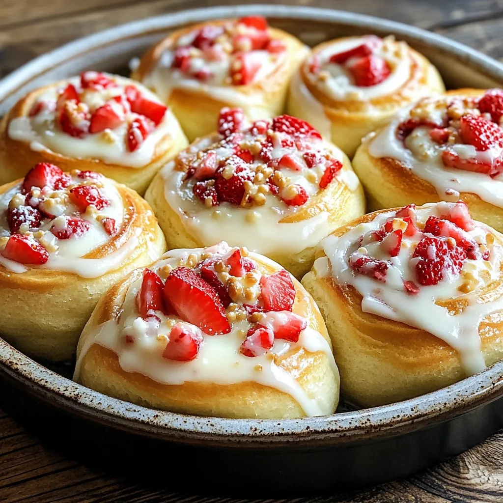 Strawberry Cheesecake Sweet Rolls Recipe
