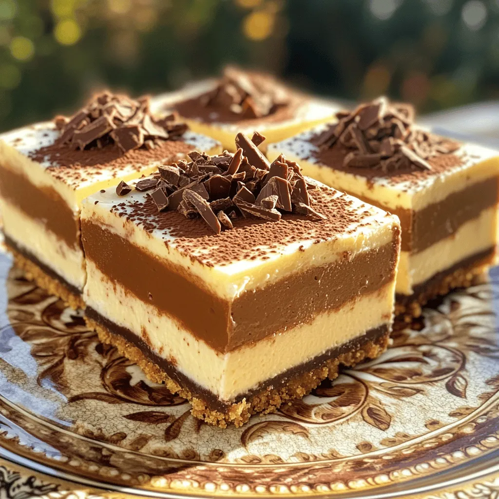 No-Bake Nutella Cheesecake Squares Delightful Treat