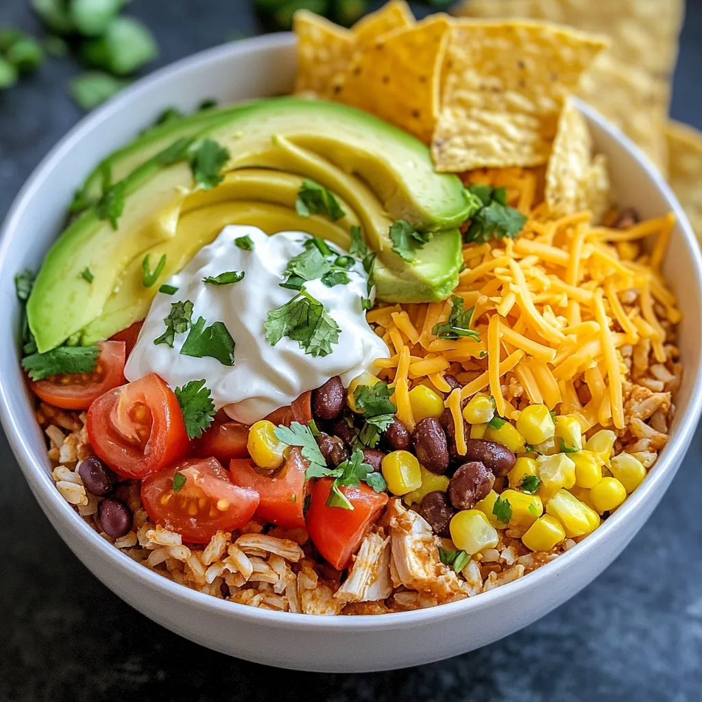 Slow Cooker Chicken Burrito Bowls Flavorful and Easy