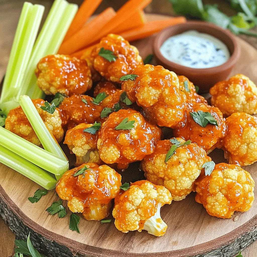 Buffalo Cauliflower Bites Tasty and Healthy Snack