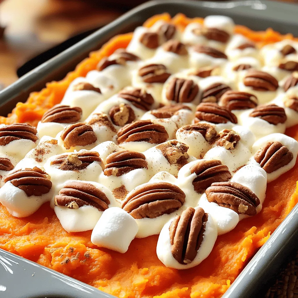 Sweet Potato Casserole with Marshmallows Delight