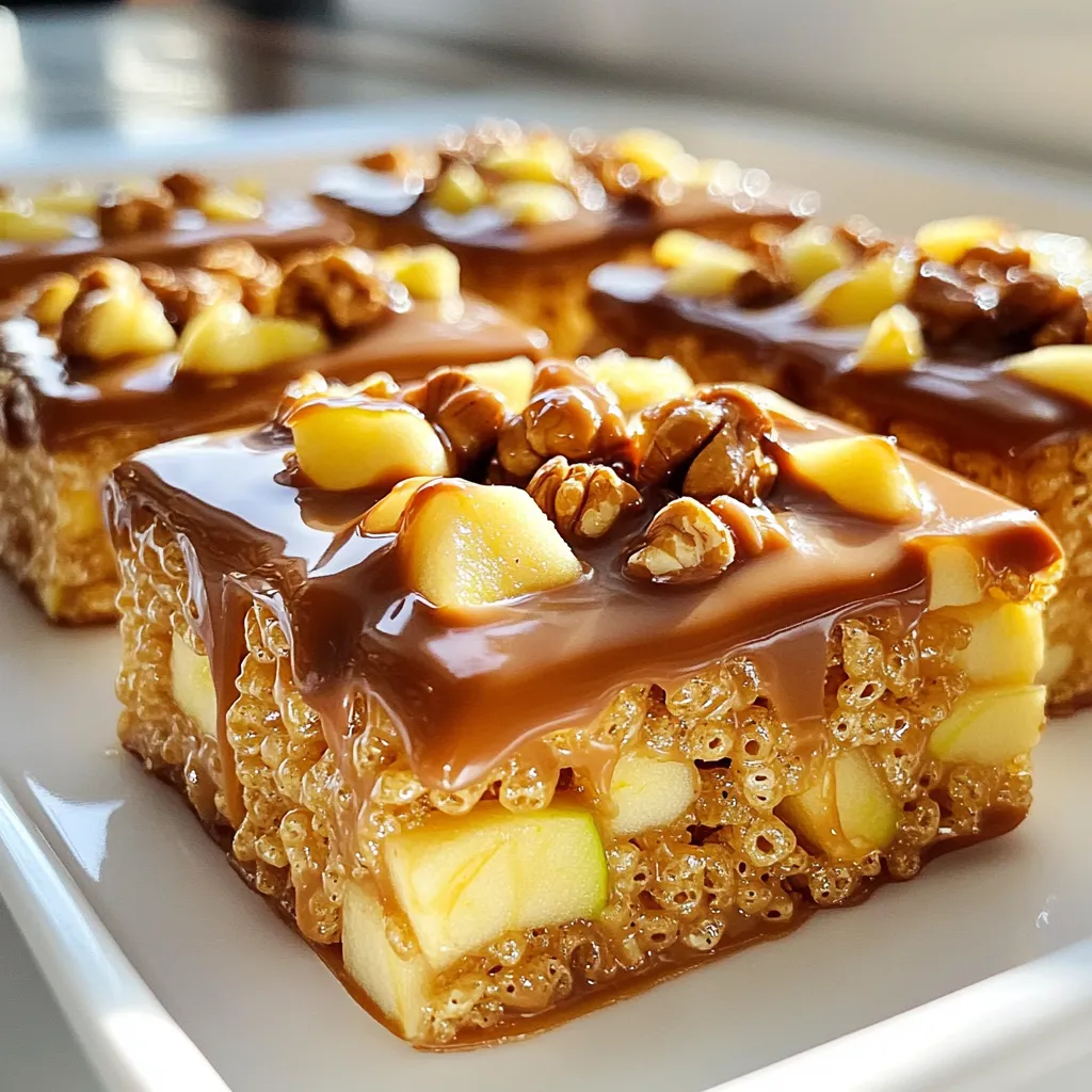 Caramel Apple Rice Krispie Treats Delightful Snack
