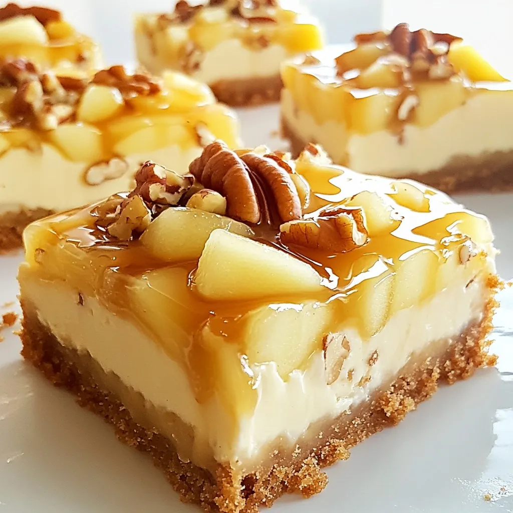 Caramel Apple Cheesecake Bars Delightful and Easy Treat