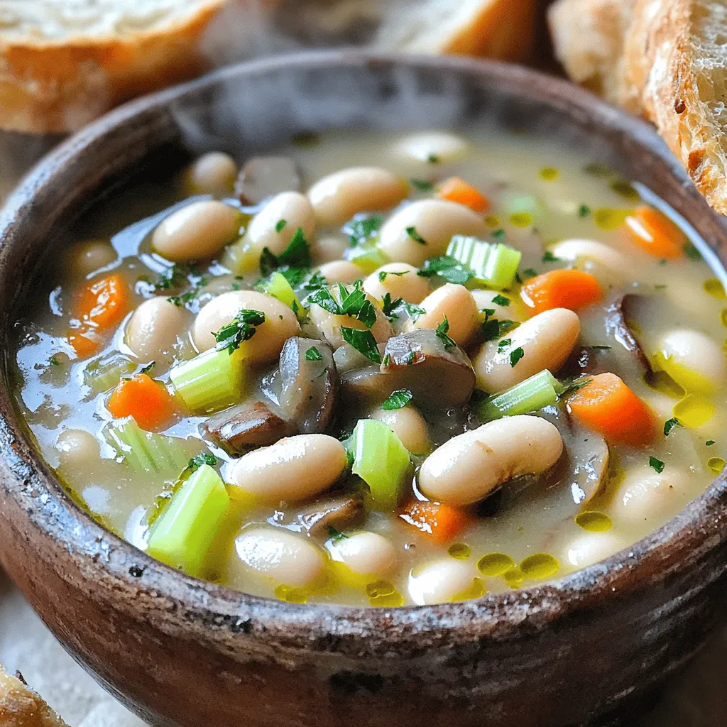 Cozy White Bean Mushroom Stew Hearty and Warm Delight