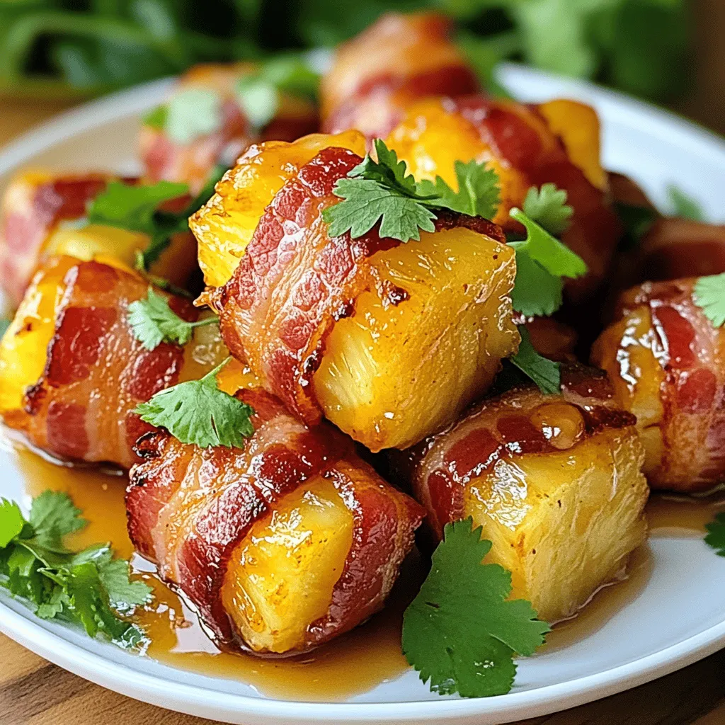 Sweet &#038; Savory Bacon-Wrapped Pineapple Recipe