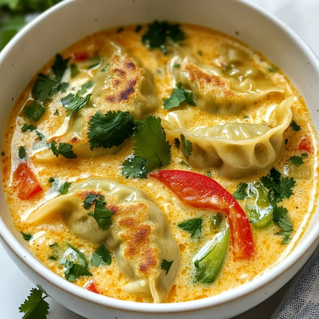 Thai Coconut Potsticker Stew Flavorful and Comforting Dish