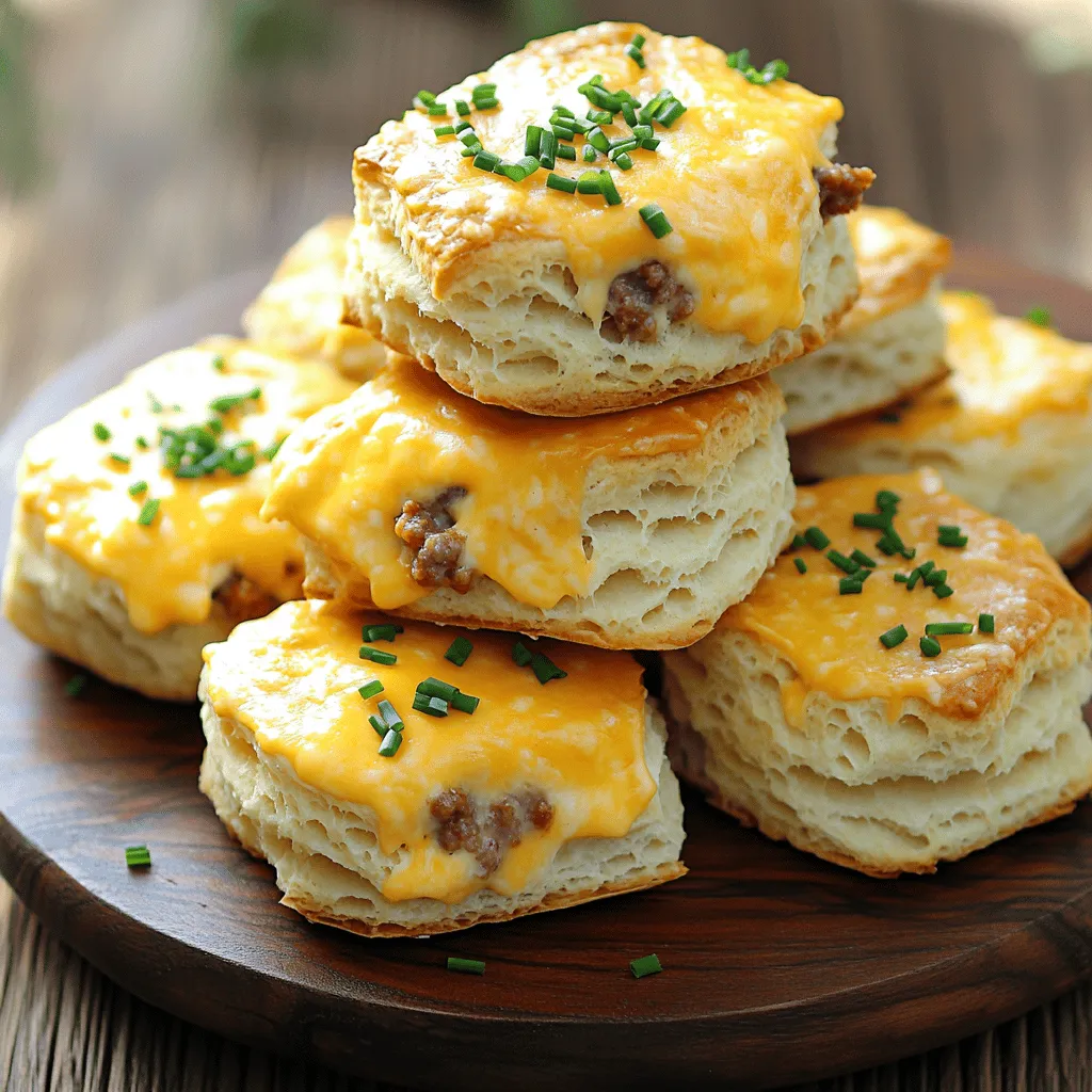 Cheesy Sausage Biscuits Irresistible Breakfast Treat