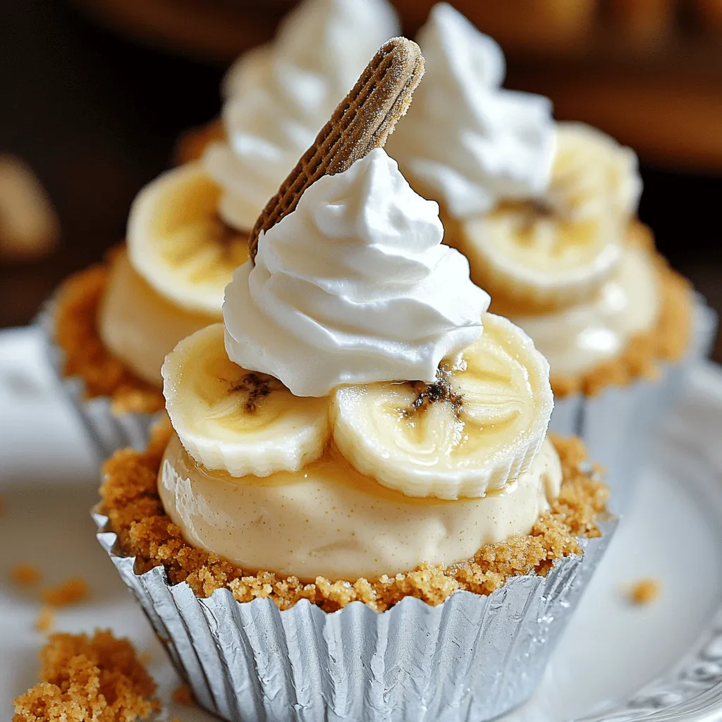 To make the best mini banana pudding cheesecakes, you need simple yet delicious ingredients. Here’s what you will need: