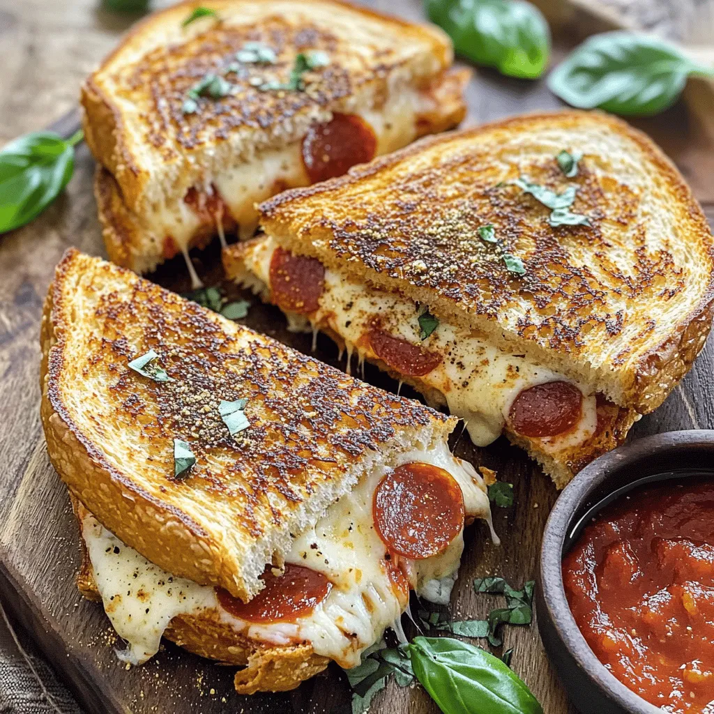 To make the perfect pizza grilled cheese, you need a few key items: