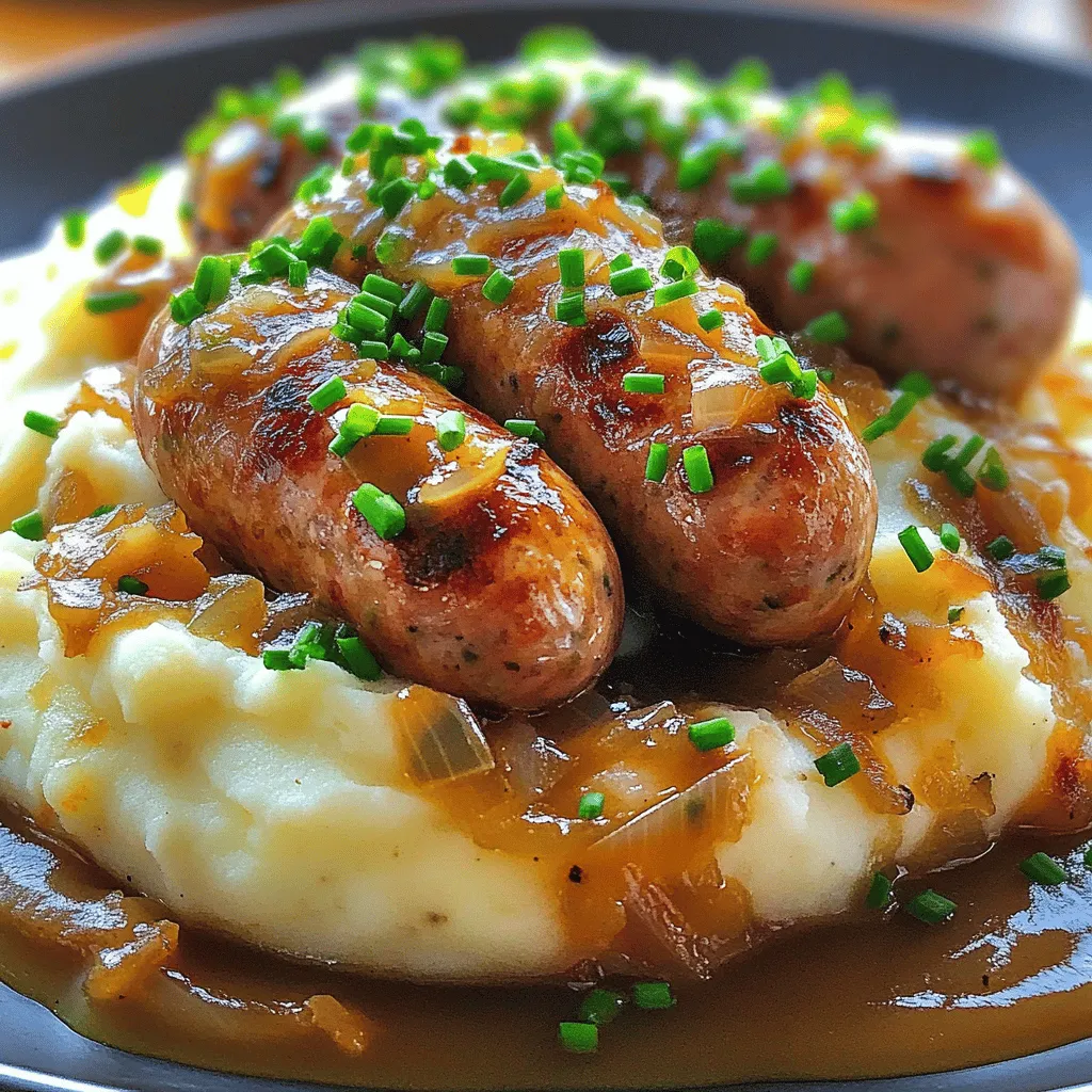 Bangers and Mash Flavorful Comfort Food Dish