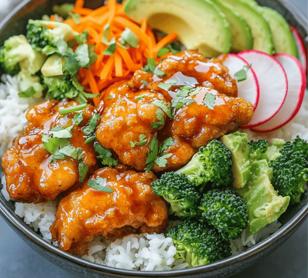 To create the perfect Hot Honey Chicken Bowl, it