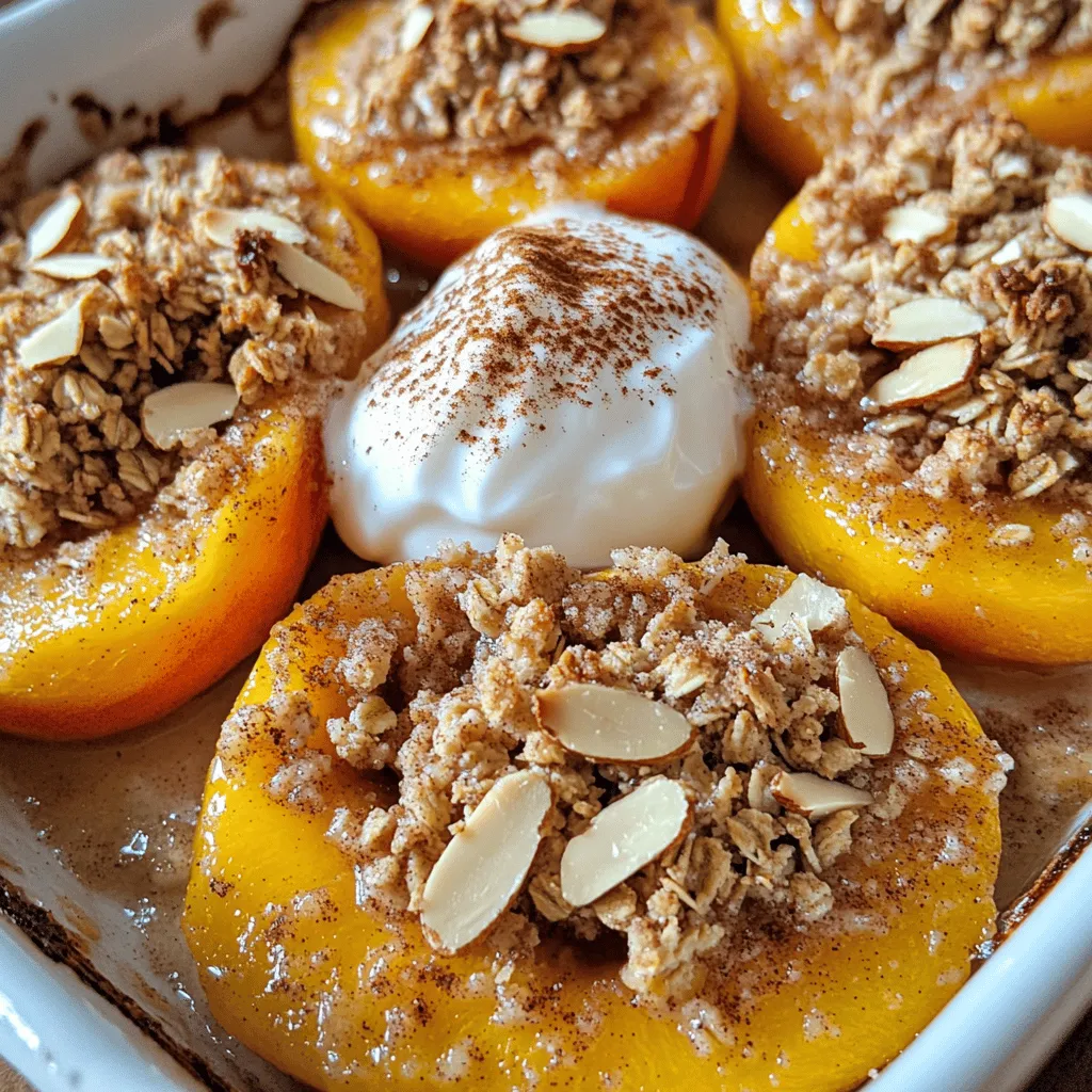 Baked Peaches With Crisp Flavorful Summer Delight