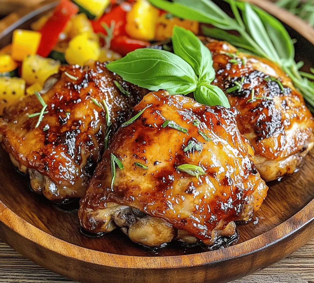 Balsamic Glazed Chicken Thighs is a dish that effortlessly marries rich flavors with simple preparation, making it a favorite among home cooks and food enthusiasts alike. The allure of this recipe lies in its ability to transform humble ingredients into a gourmet experience with minimal effort. The combination of balsamic vinegar and honey creates a delightful balance between sweet and savory, tantalizing your taste buds with each bite. Whether you