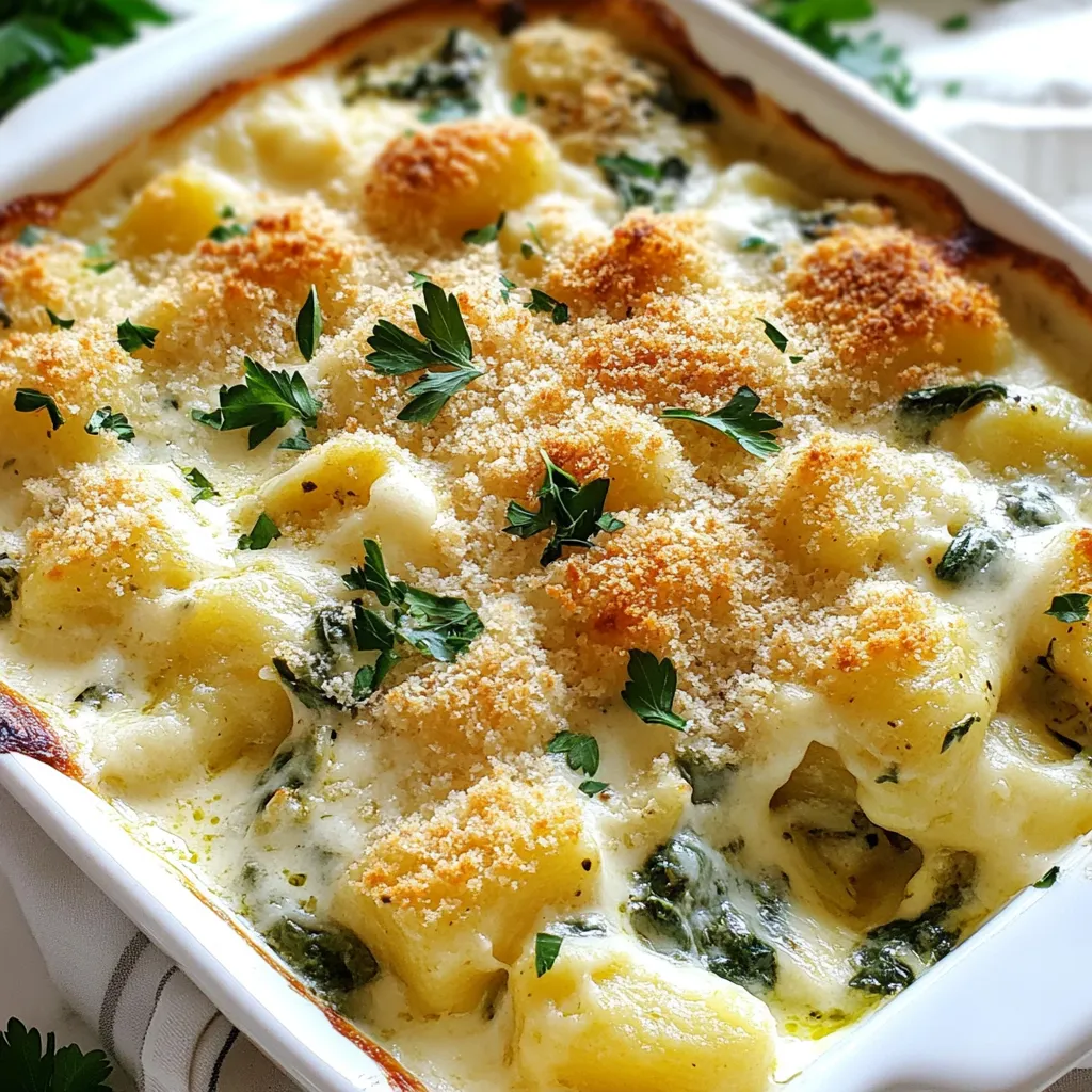 Spinach Artichoke Gnocchi Bake Savory Comfort Dish