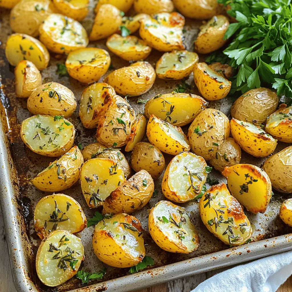 Garlic Herb Roasted Potatoes Flavorful Side Dish
