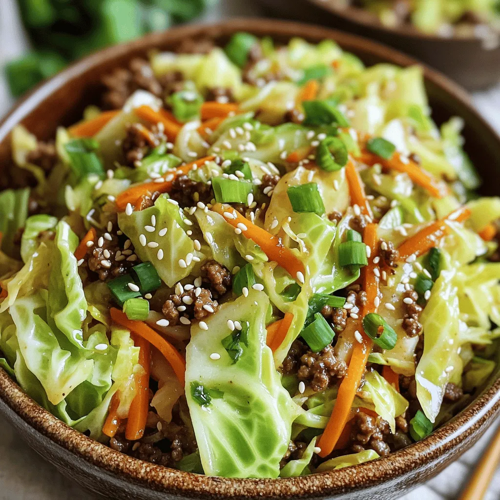 Low-Carb Cabbage and Beef Stir Fry Simple Recipe