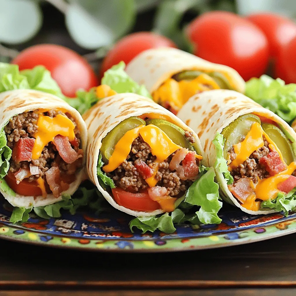 Tasty Ultimate Bacon Cheeseburger Tortilla Roll-ups