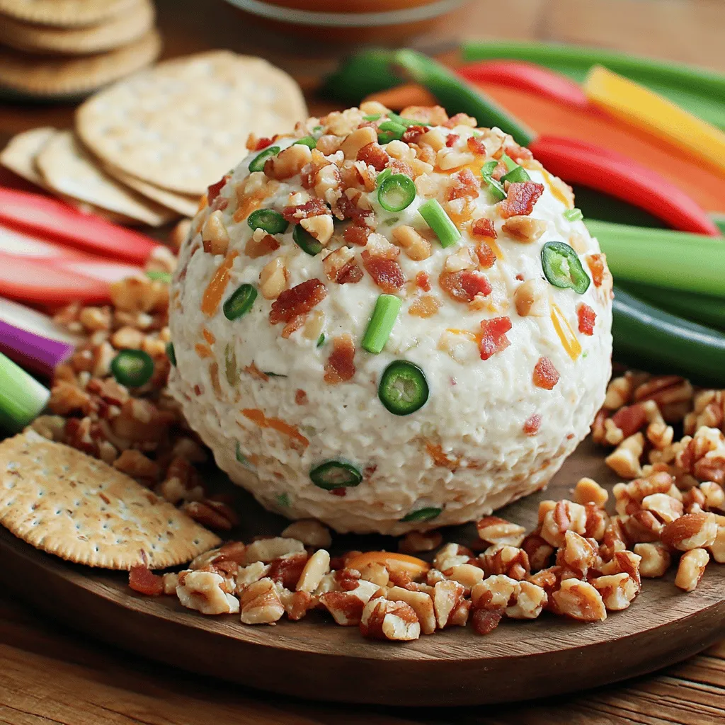 Bacon Ranch Jalapeno Cheeseball Flavorful Party Treat