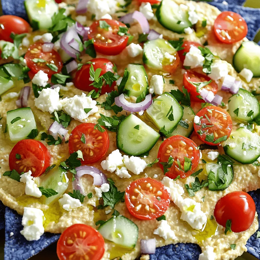 Mediterranean Hummus Nachos Flavorful and Fun Dish