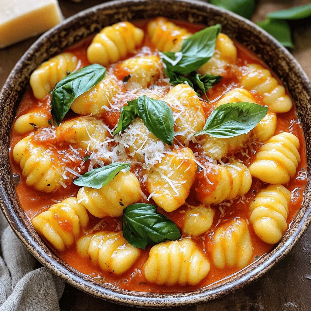 Creamy One Pot Tomato Basil Gnocchi Quick Recipe