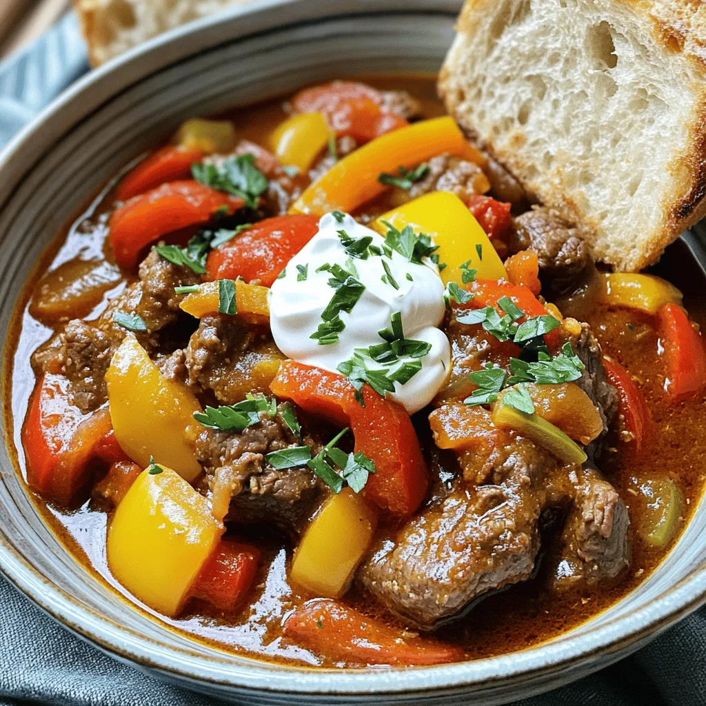 Polish goulash is a warm hug in a bowl. This dish brings joy and comfort, especially in cold weather. The rich, hearty flavors make it a go-to for family meals.