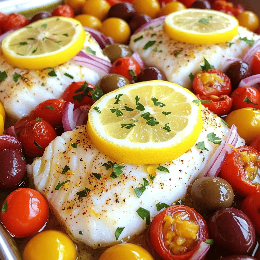 Mediterranean-Style Baked Fish Tasty and Easy Recipe