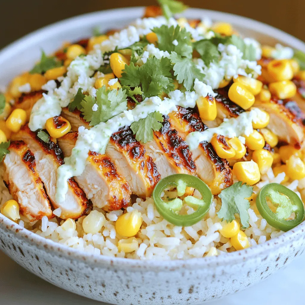 Street Corn Chicken Rice Bowl Flavorful and Easy Meal