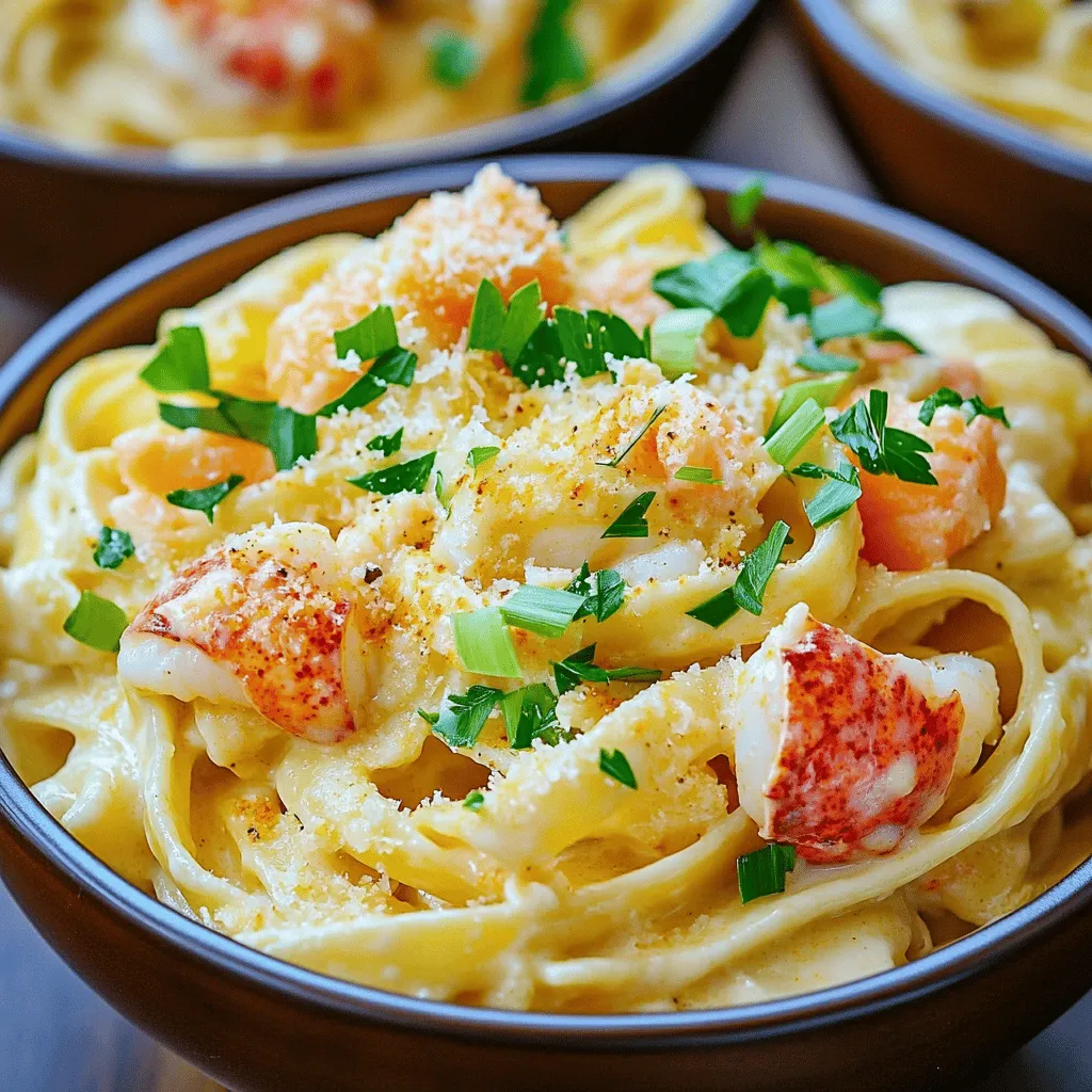 To create a Cajun lobster recipe, crab alfredo recipe, and salmon alfredo recipe, you need a mix of fresh seafood and simple pantry items. Here’s a list of key ingredients: