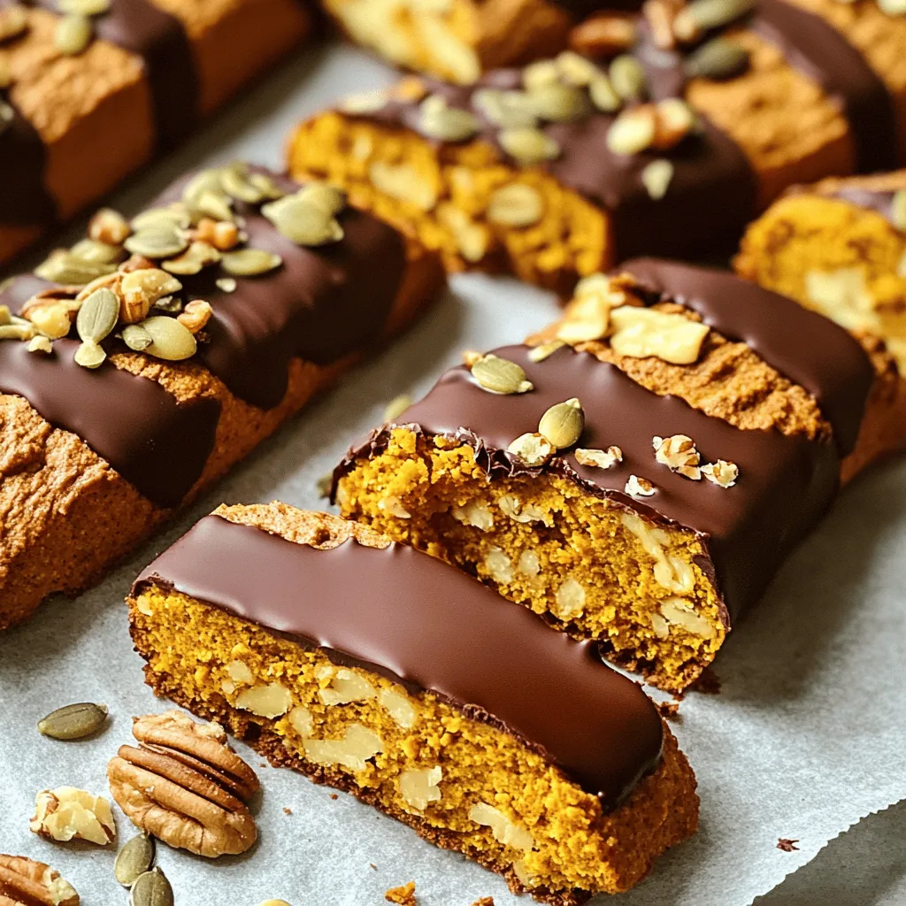 Chocolate Dipped Pumpkin Biscotti Irresistible Treat
