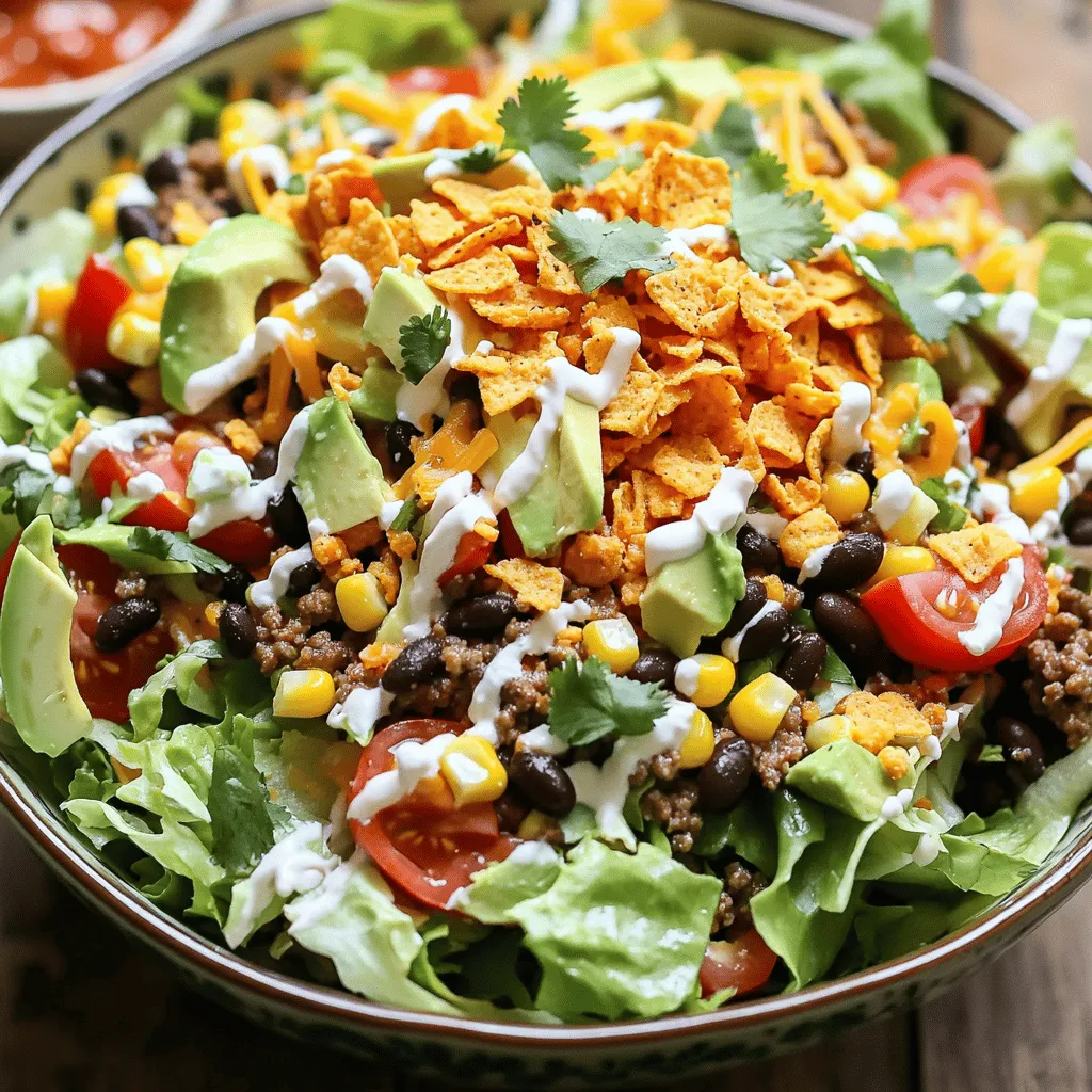 Easy Dorito Taco Salad Flavorful and Quick Recipe