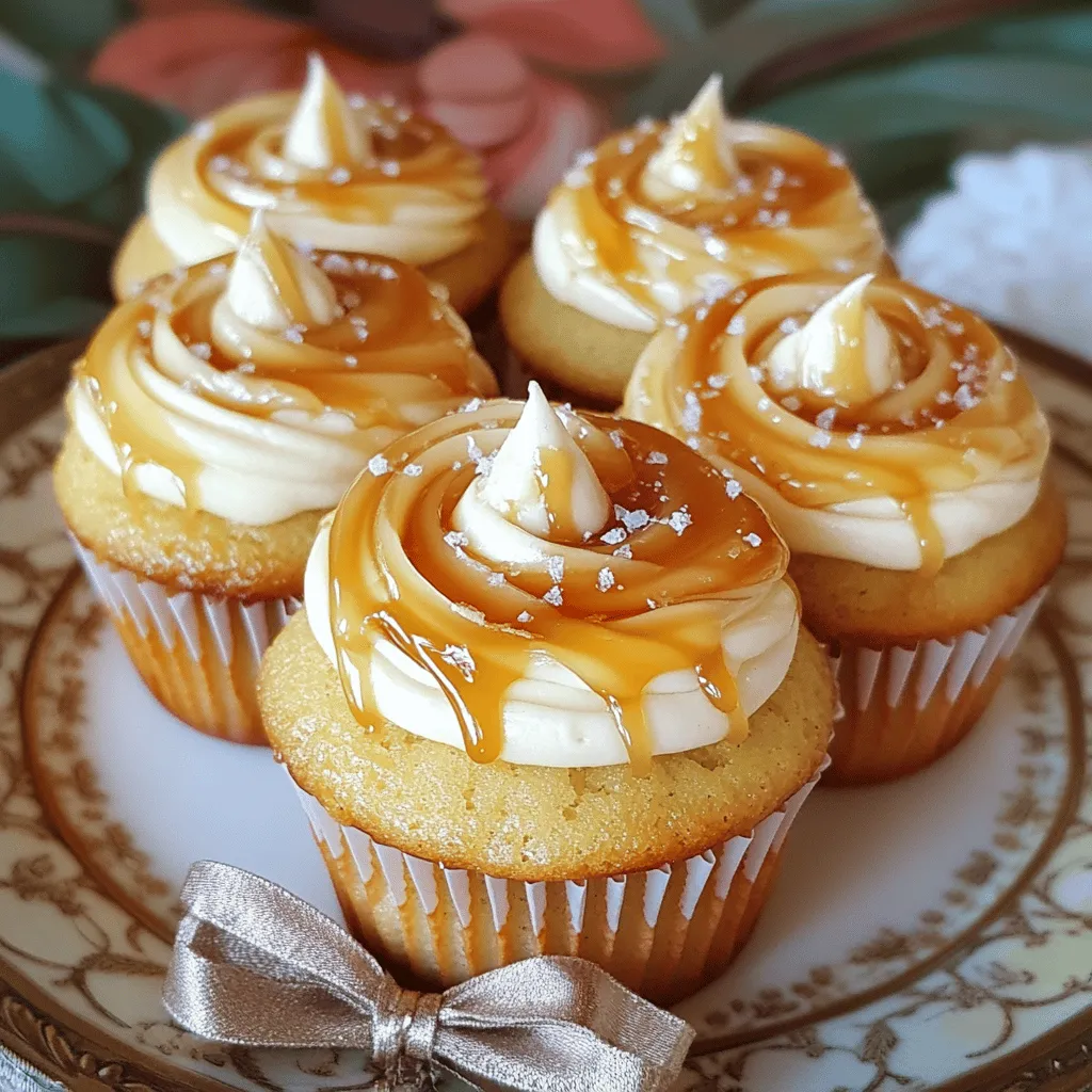 Irresistible Caramel Cupcakes with Vanilla Cream Center