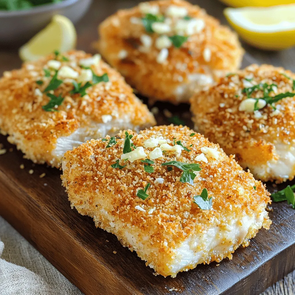 Easy Garlic Parmesan Crusted Chicken Recipe