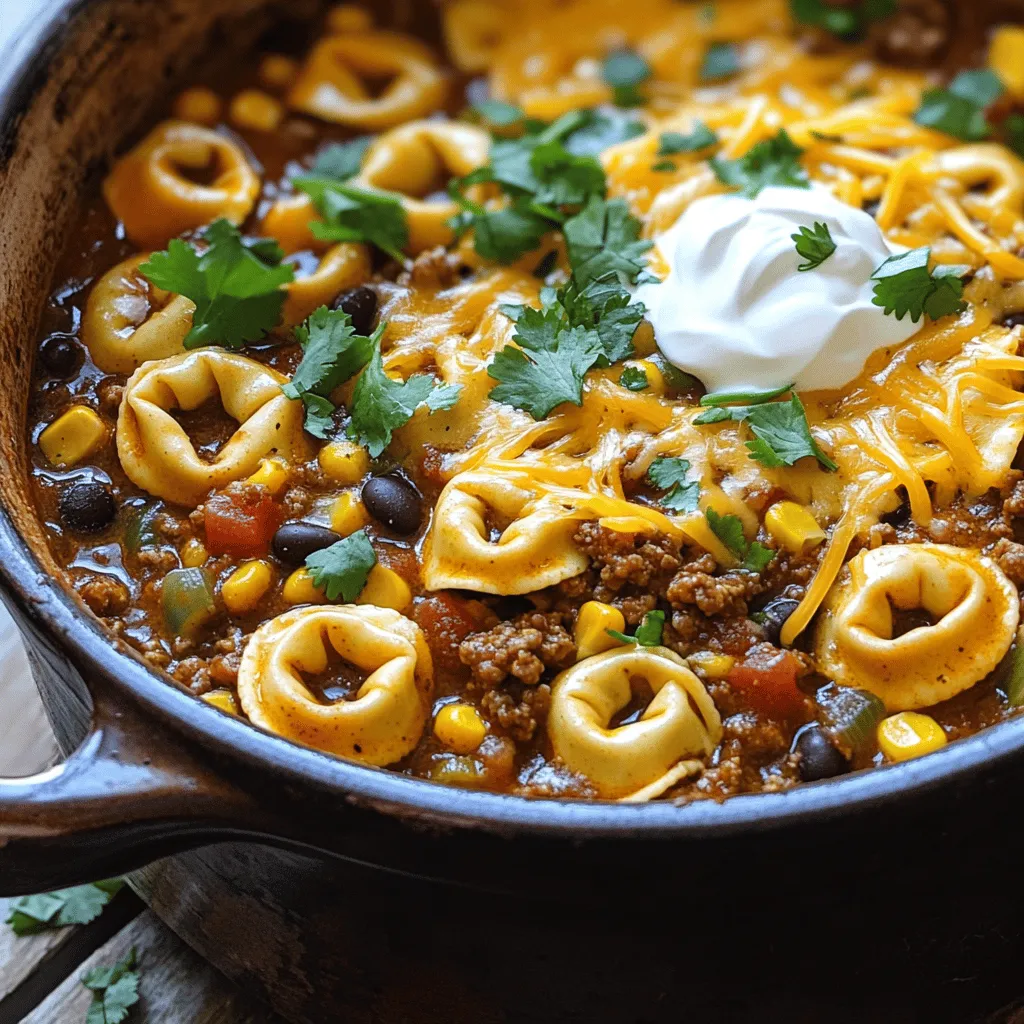 Taco Tortellini Simple One-Pot Pasta Delight