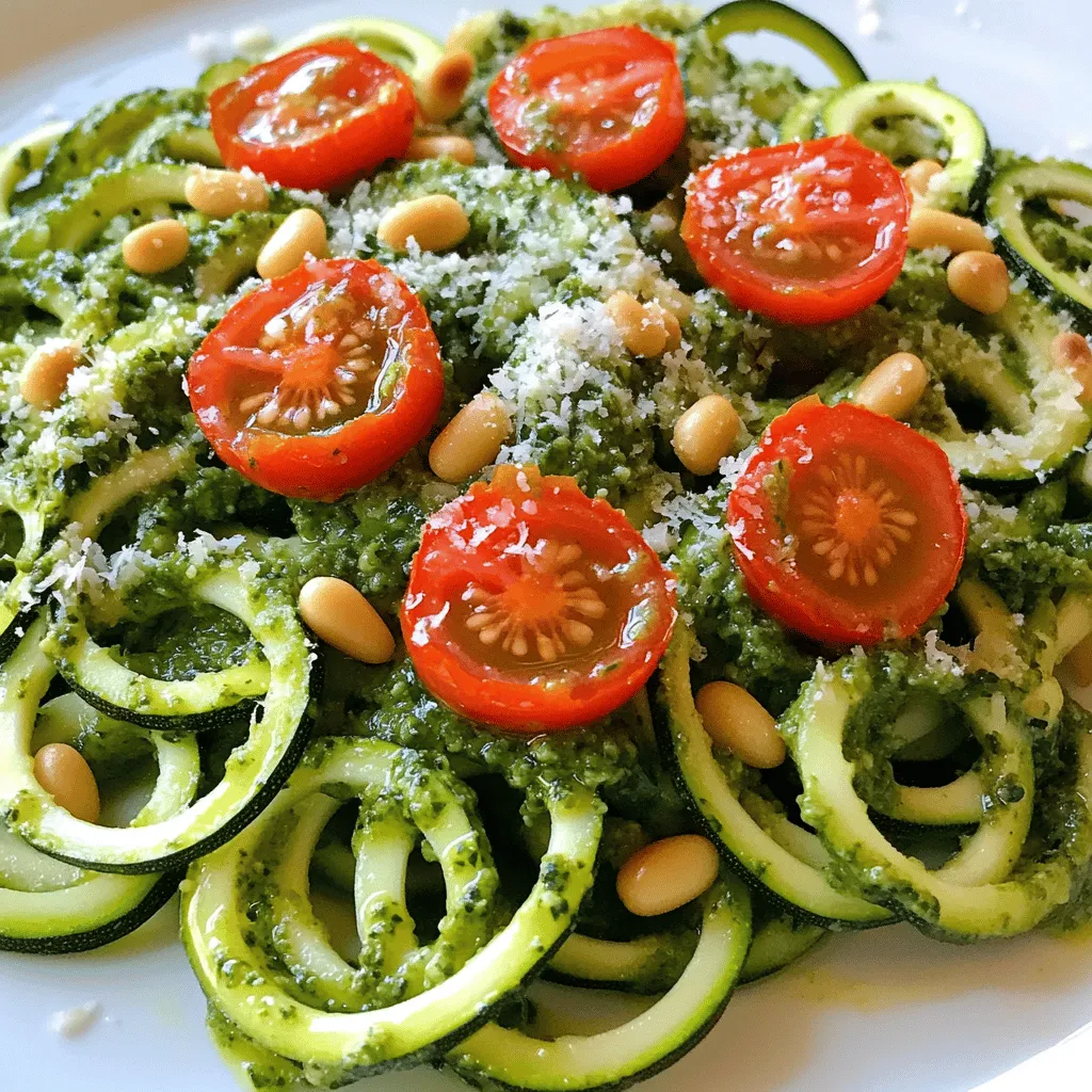 Zucchini Noodles with Pesto Flavorful and Healthy Meal