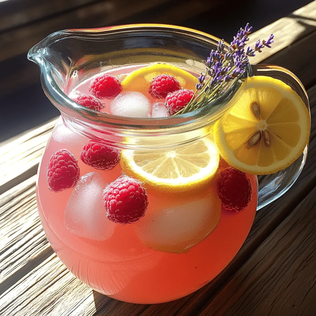 Pink Lavender Lemonade Refreshing and Healthy Drink