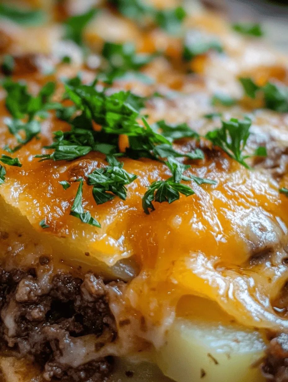 Cheesy Hamburger Potato Casserole: A Comforting Delight