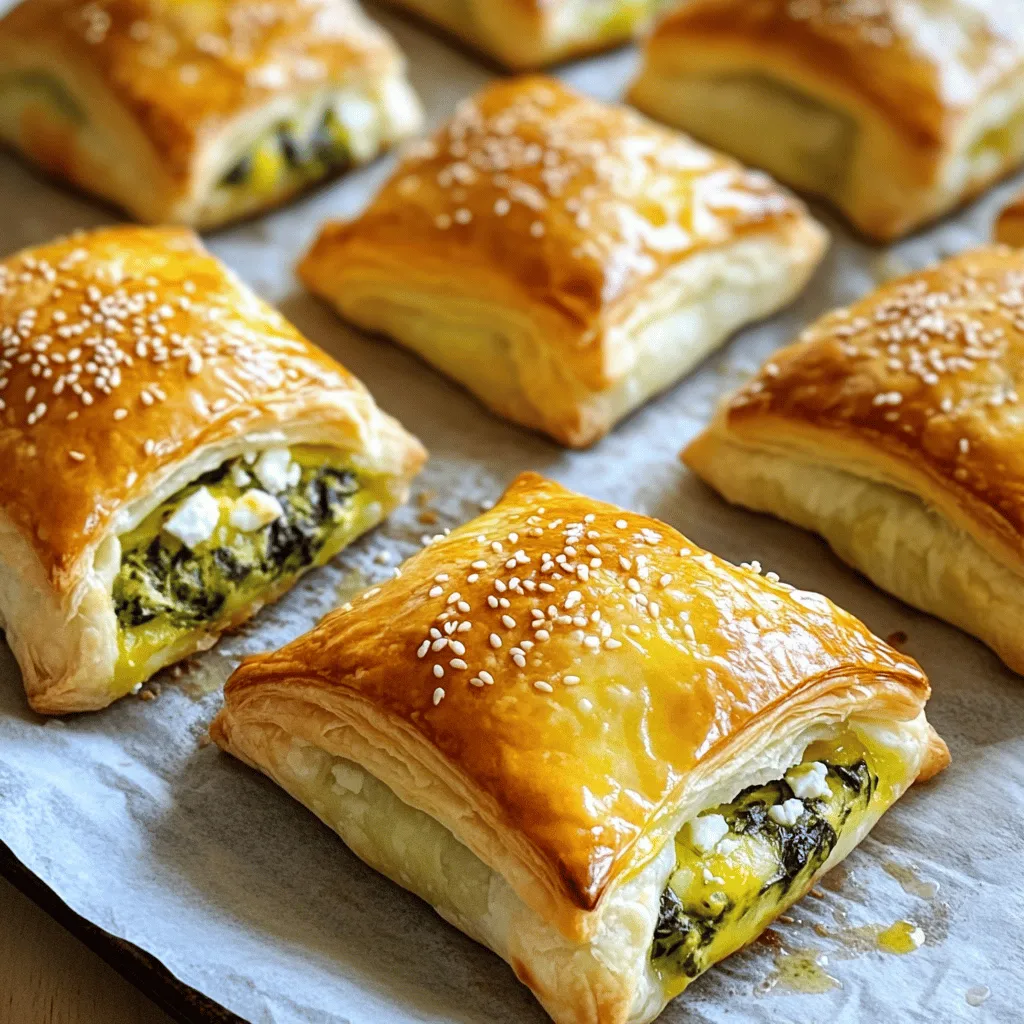 Savory Spinach and Feta Stuffed Puff Pastry Recipe