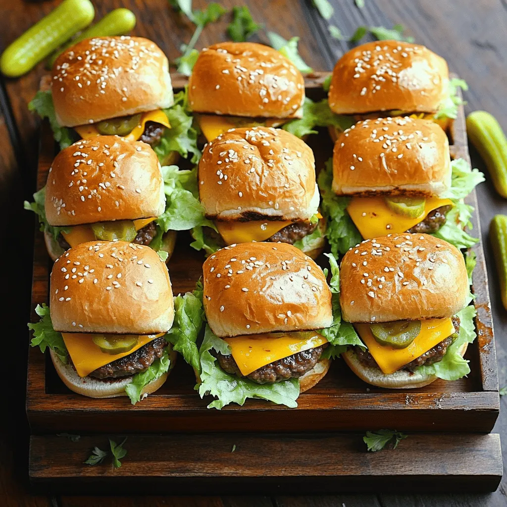 Mini Big Mac Cheeseburgers: A Fun Twist on a Classic Favorite