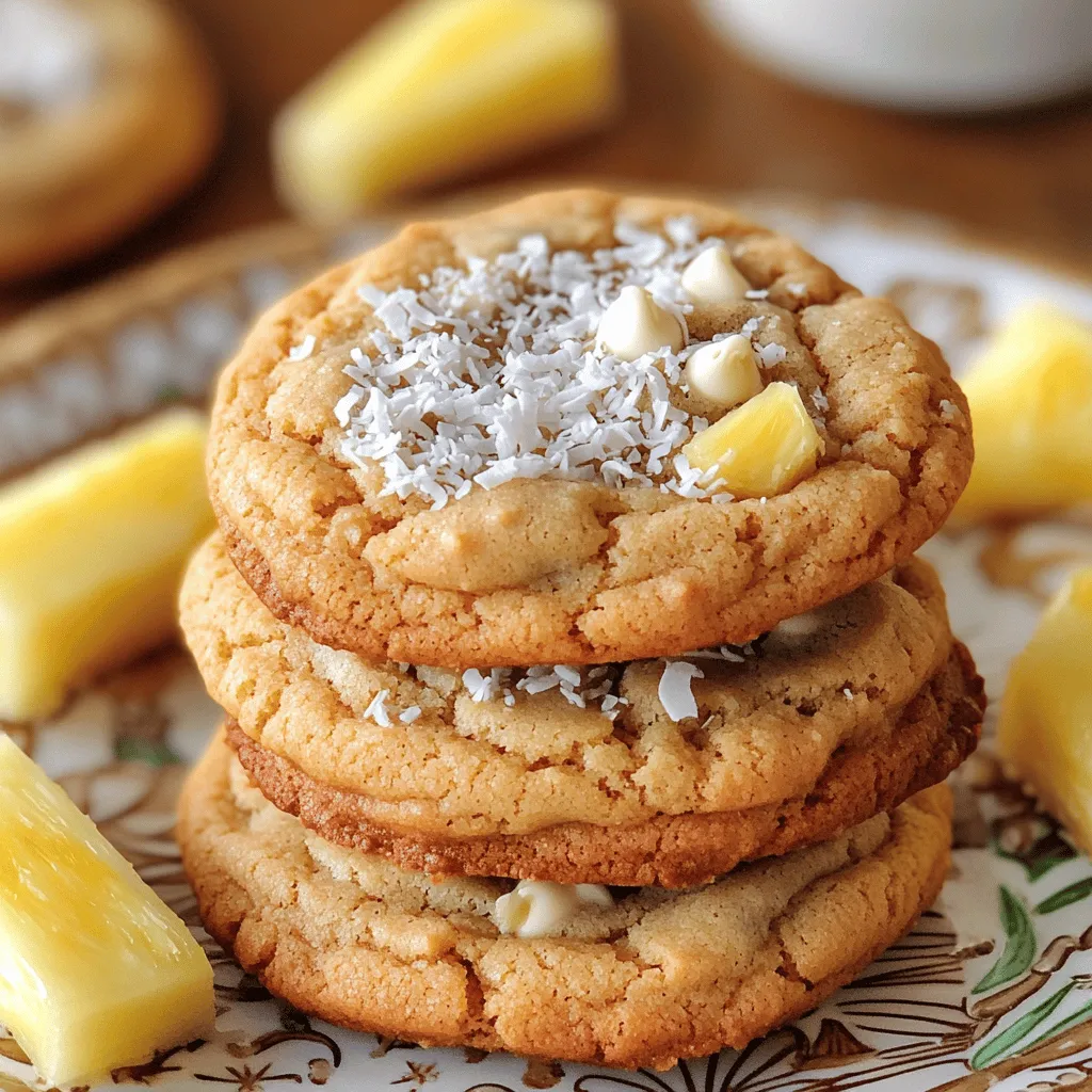 Coconut Pineapple Cookies Delightful Summer Treats
