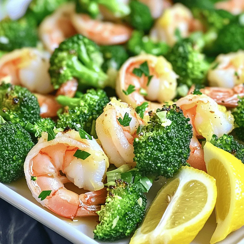 Sheet-Pan Lemon Garlic Shrimp and Broccoli Delight