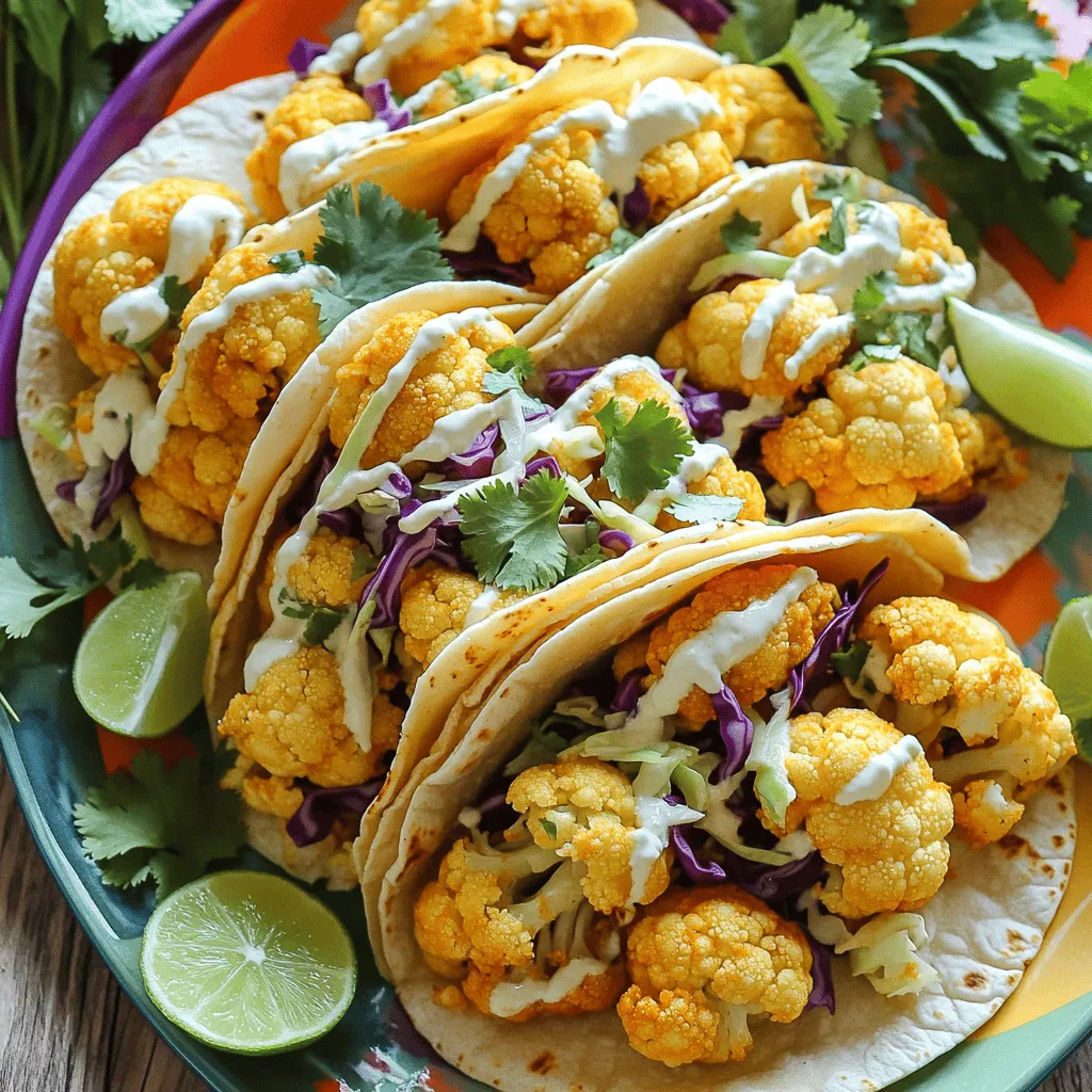 Bang Bang Cauliflower Tacos Tasty and Crunchy Treat