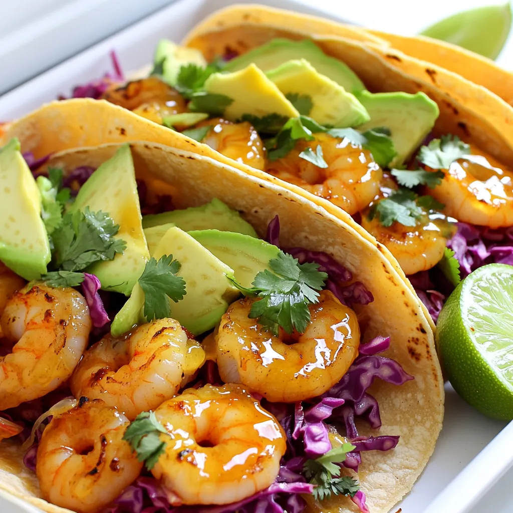 Savory Sheet Pan Honey Garlic Shrimp Tacos Recipe