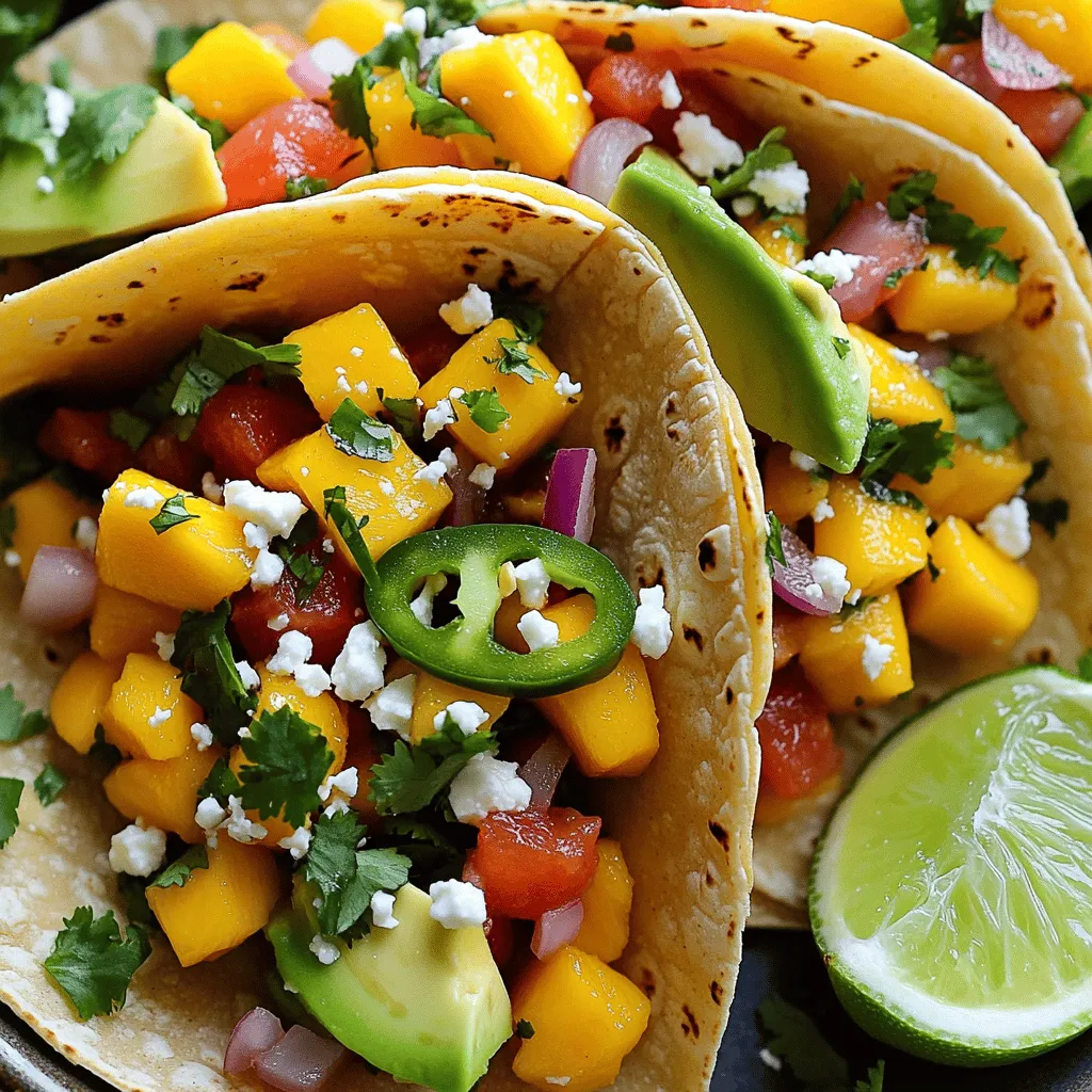 Fresh Mango Jalapeño Salsa Tacos Flavorful Delight
