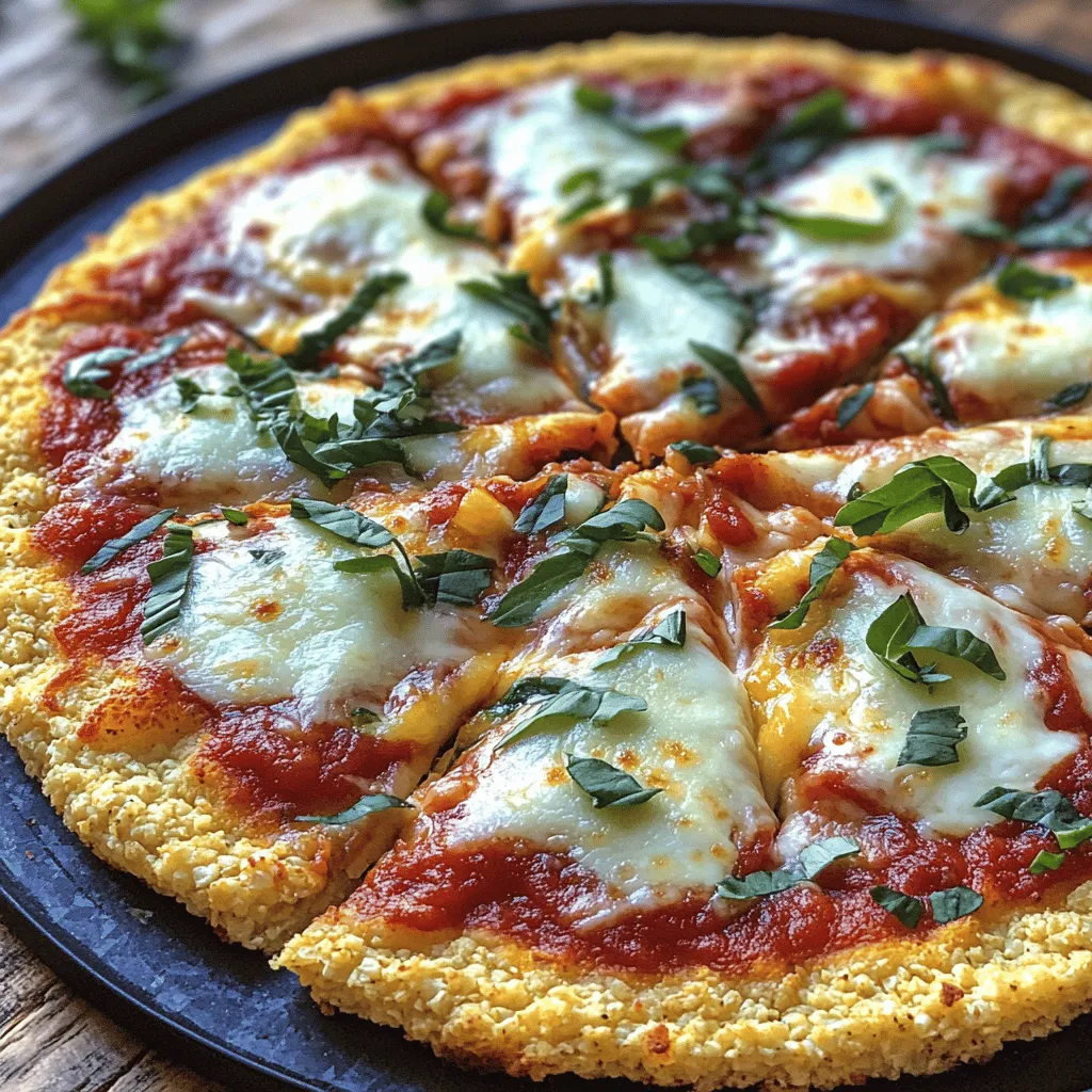 Cauliflower Pizza Crust Healthy and Easy Recipe