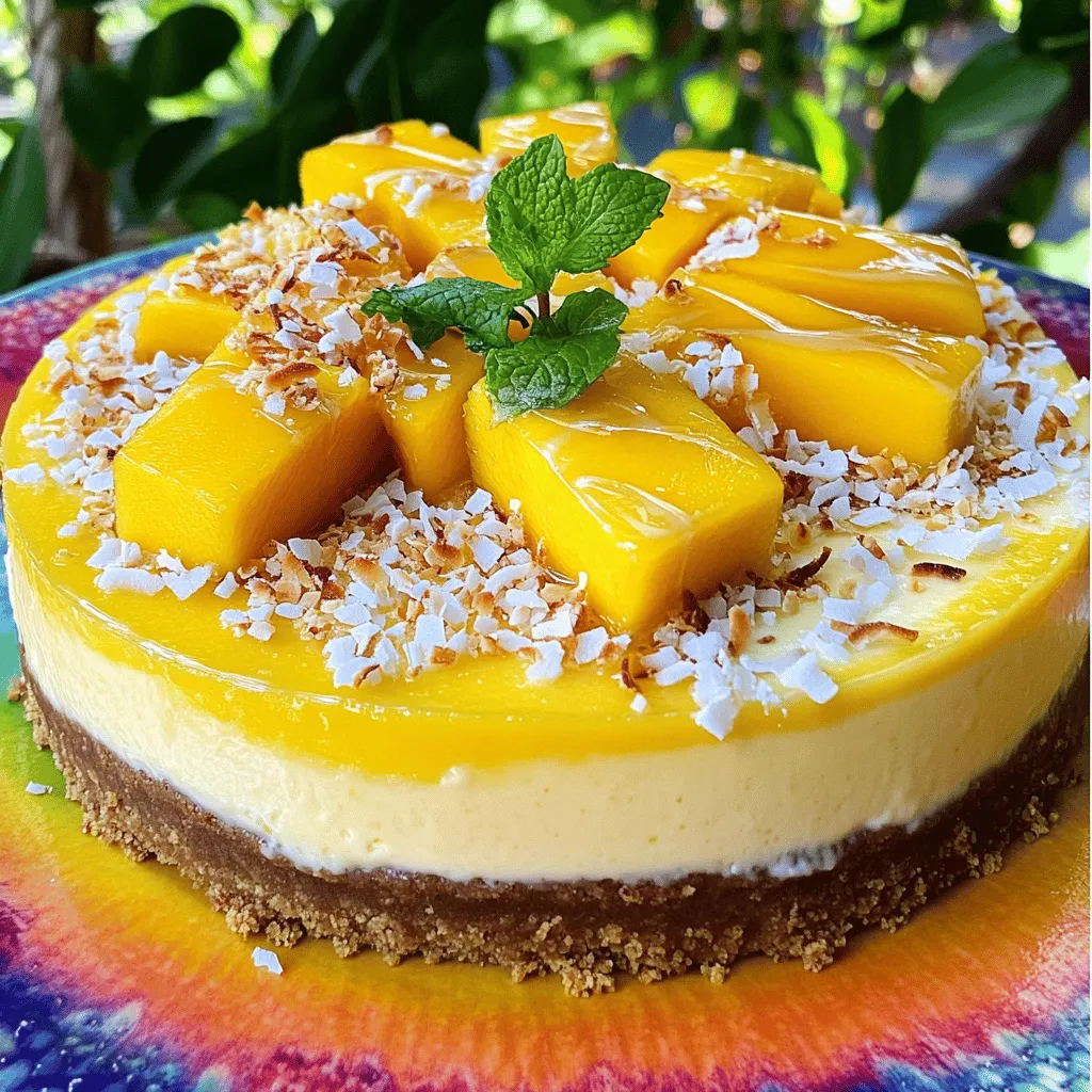 Tropical Mango Cheesecake Bliss Easy Dessert Recipe