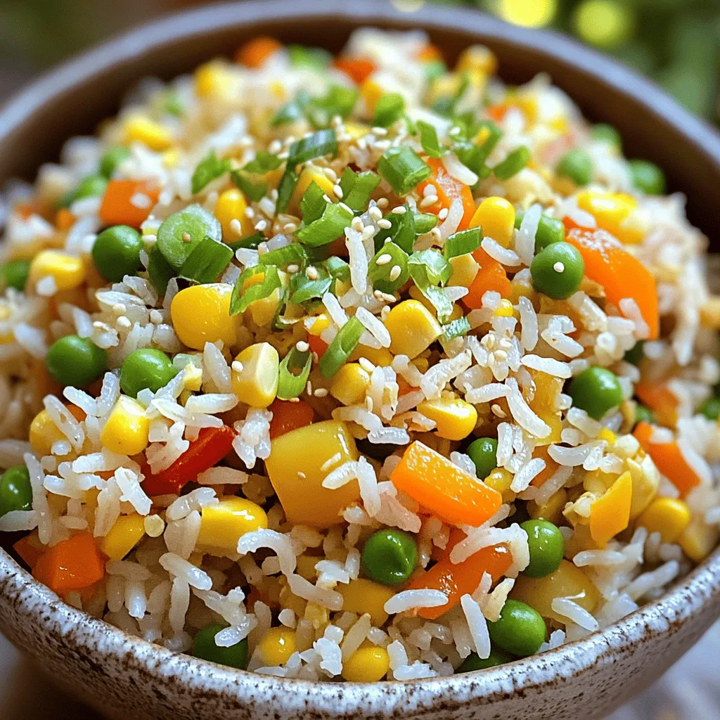 Easy Veggie Fried Rice Quick and Flavorful Meal