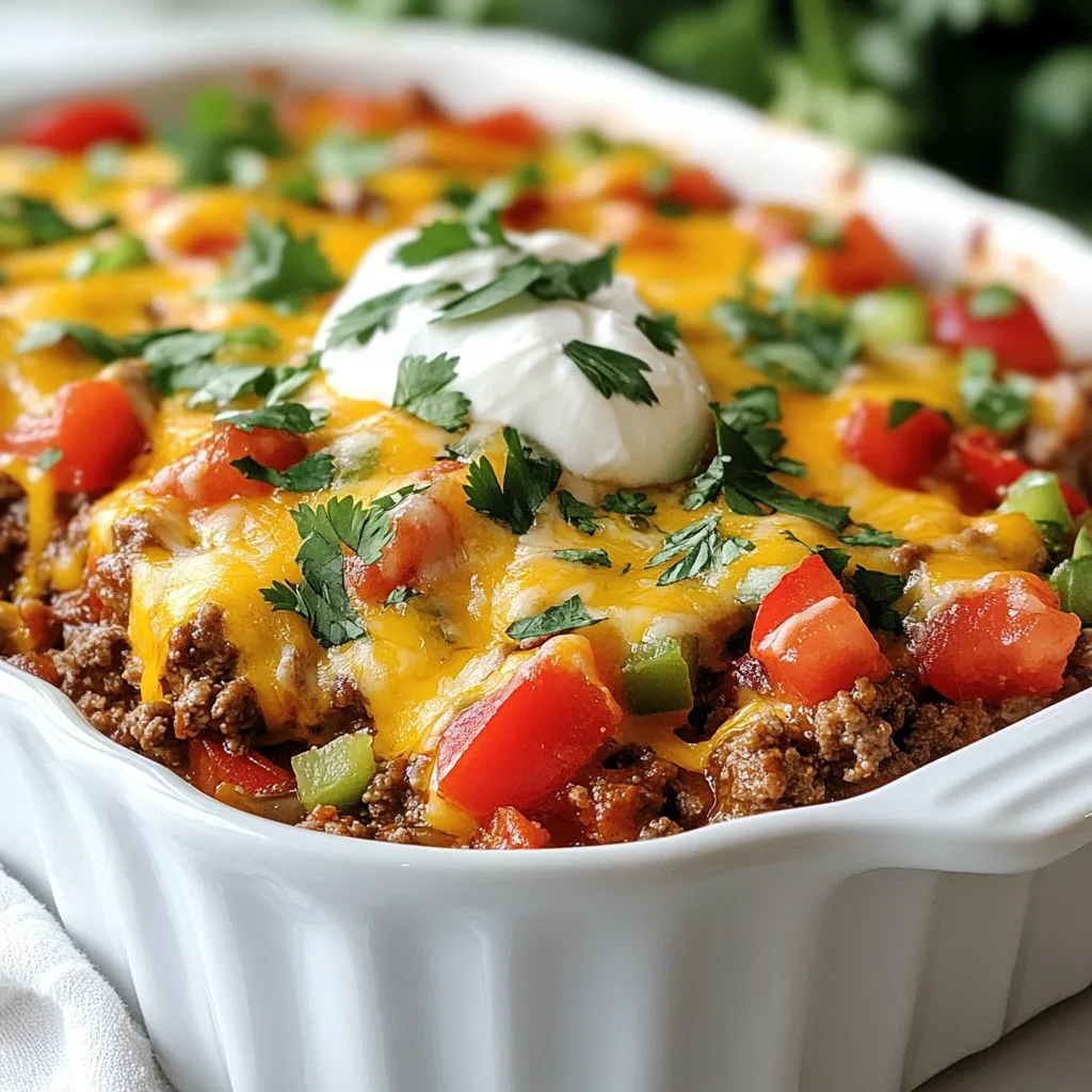 Keto Mexican Casserole Flavorful and Easy Recipe