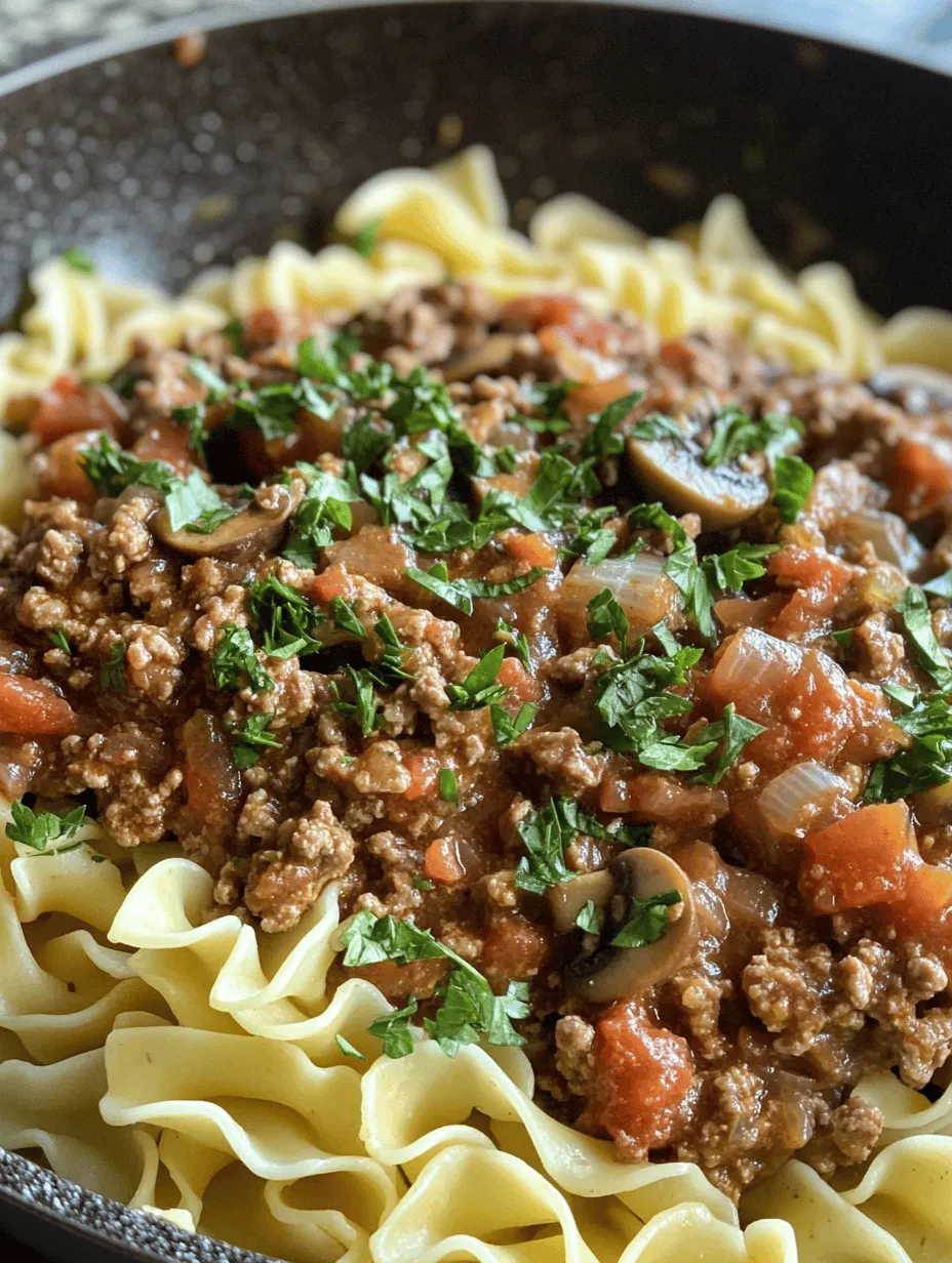 Beefy Stroganoff Delight: A Hearty Comfort Dish