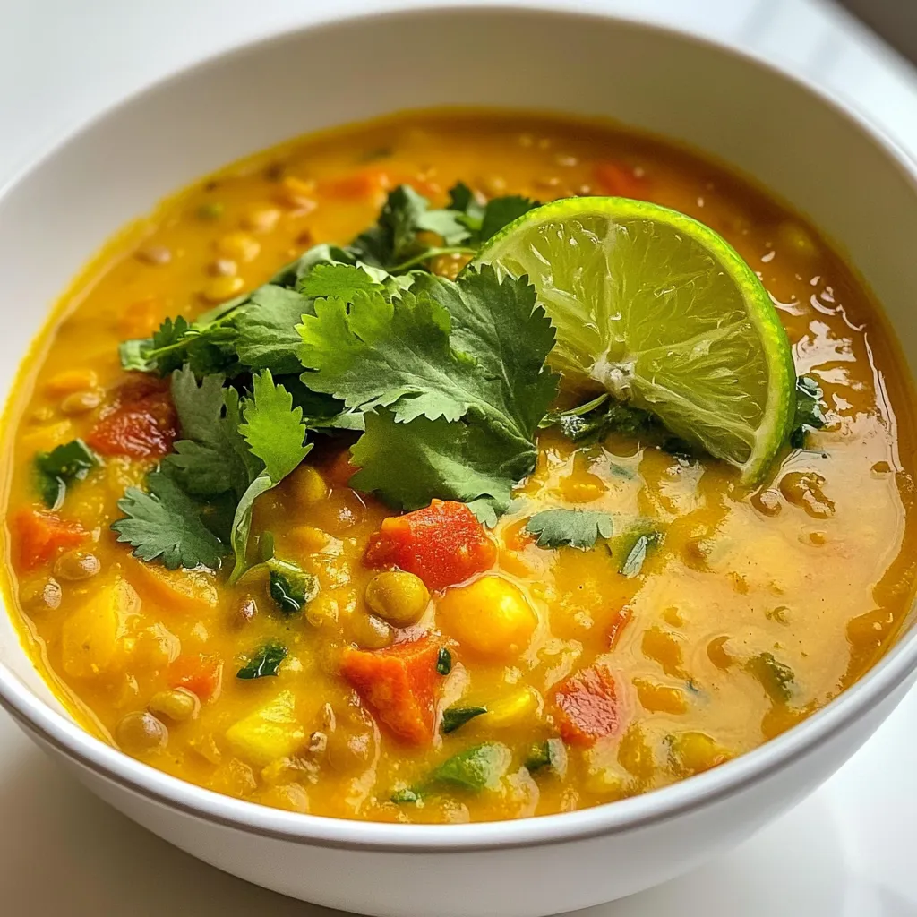 Coconut Curry Lentil Soup Flavorful and Simple Recipe
